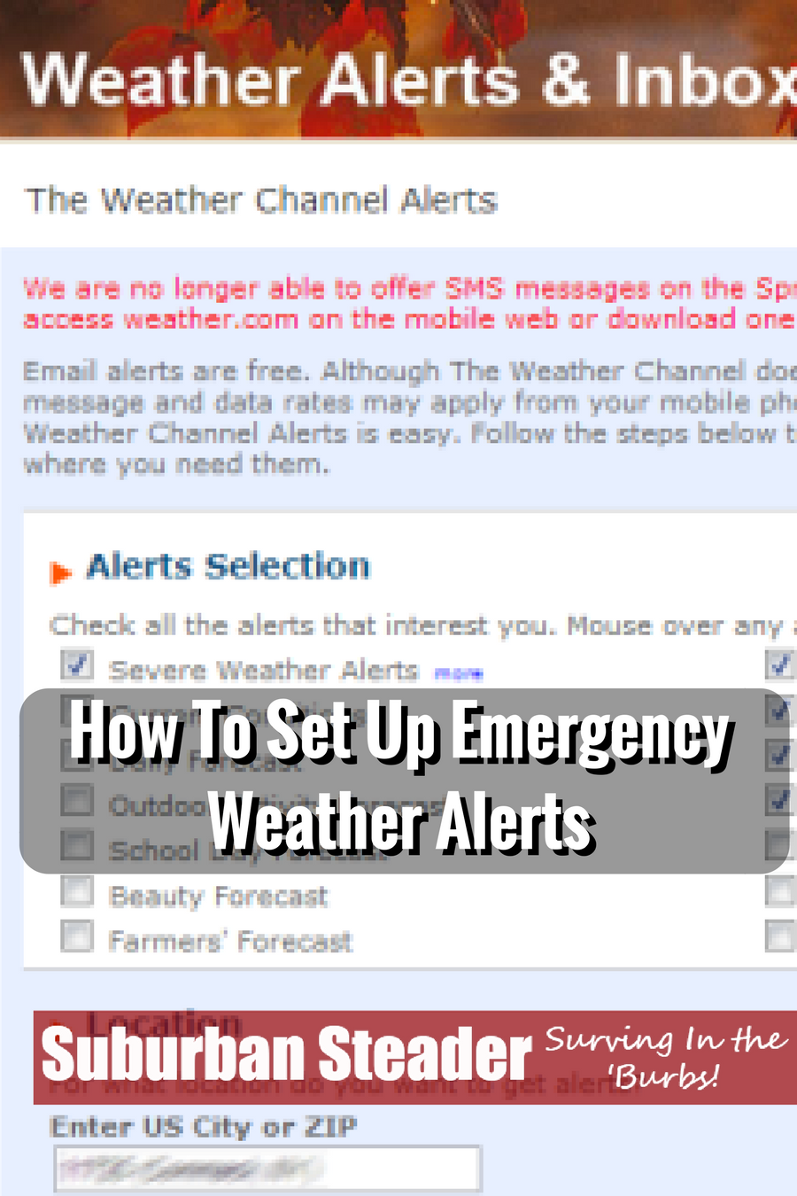 How To Set Up Emergency Weather Alerts