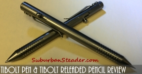 TiBolt Bolt-Action Pen and ReLeaded Pencil Review