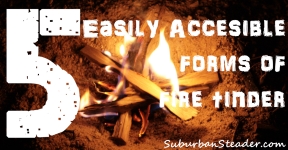 5 Easily Accessible Forms of Fire Tinder