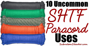 10 Uncommon SHTF Paracord Uses
